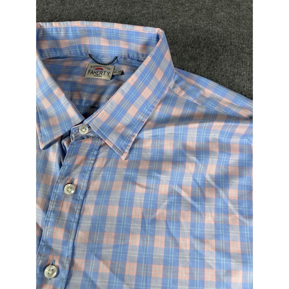 Faherty Plaid Long Sleeve Multicolor Button Up Shirt Men's XXL